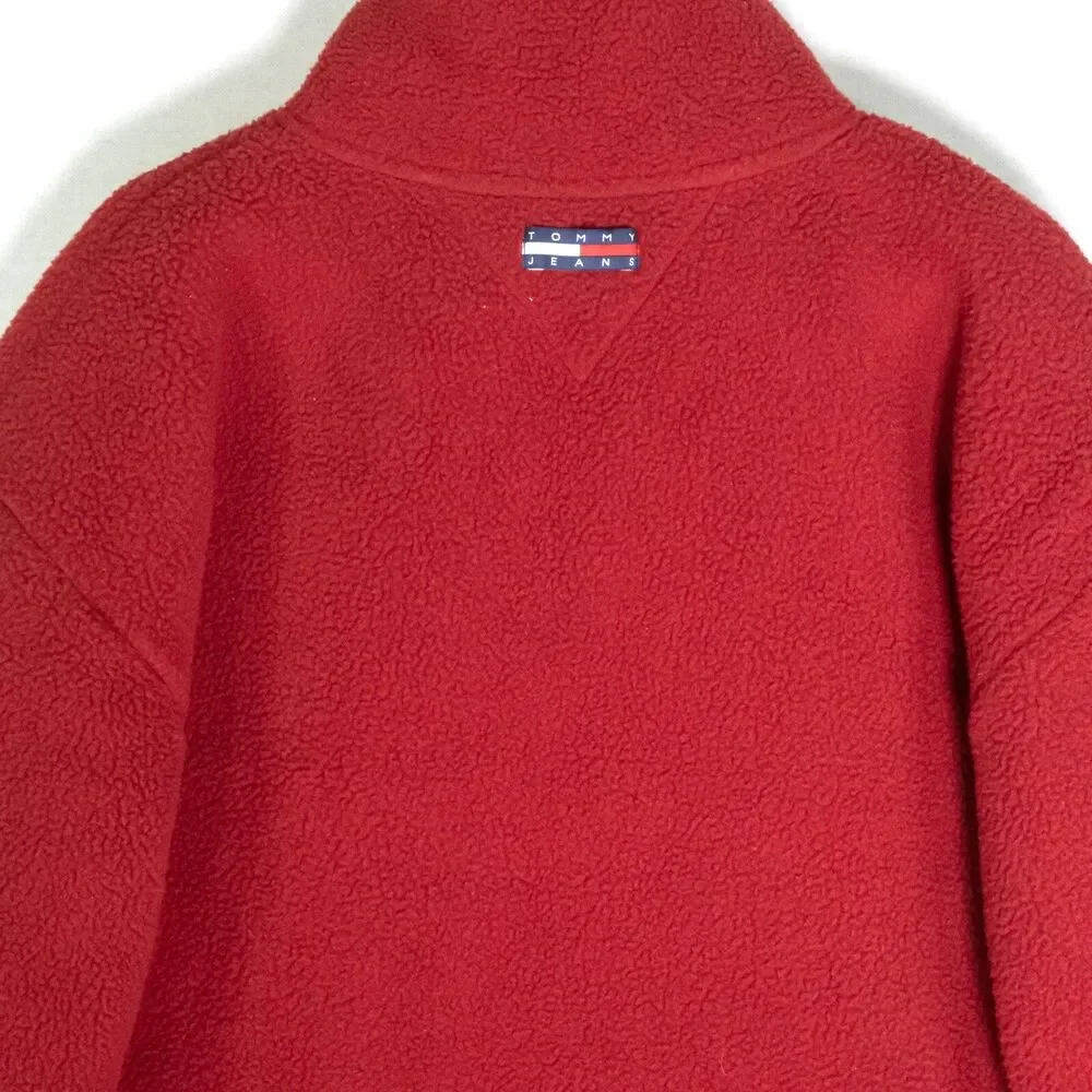 Vintage 90's Tommy Jeans Hilfiger USA Fleece Pullover Hip Hop Size XL